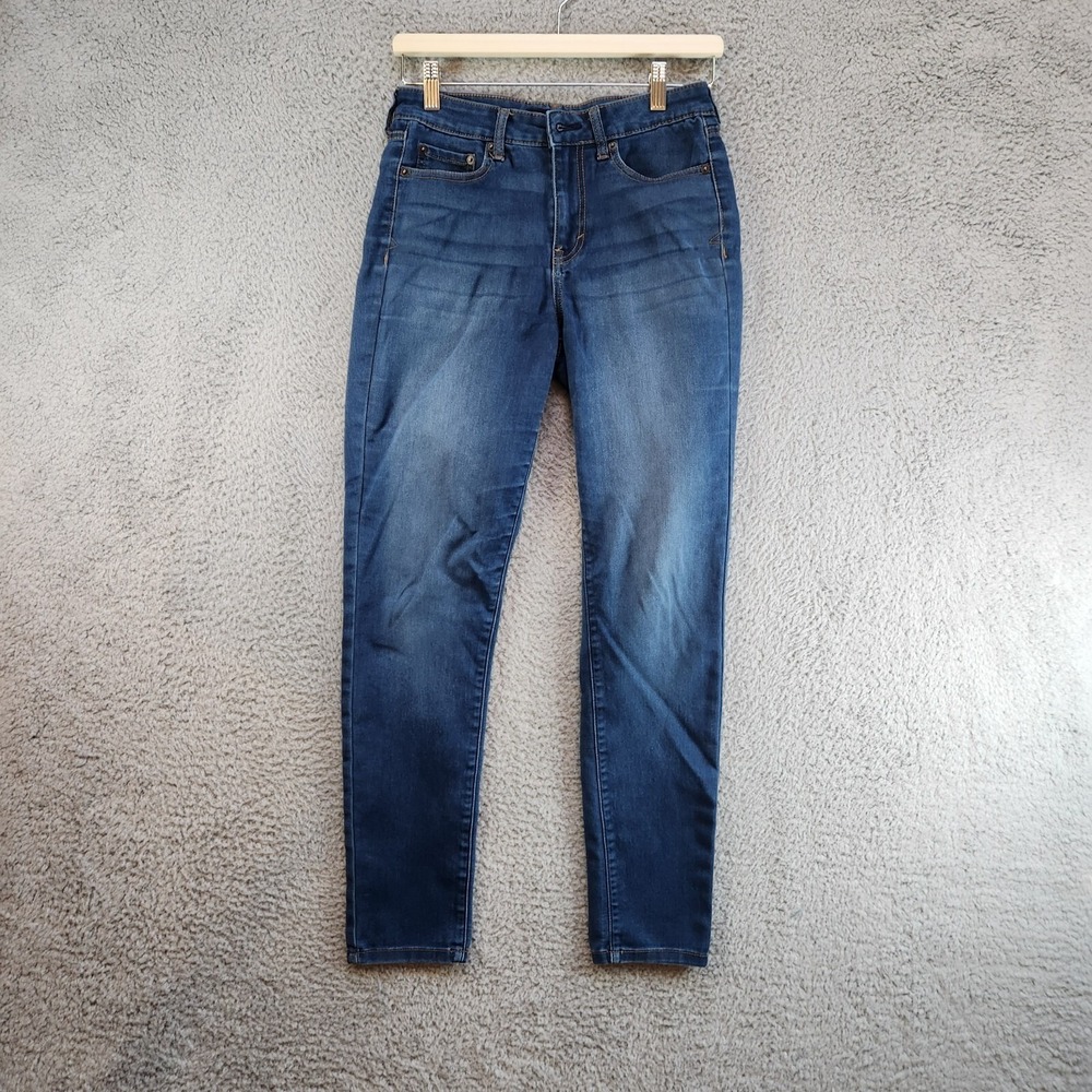 Aeropostale High Waisted Jegging Jeans Women's 4 Reg Blue Stretch